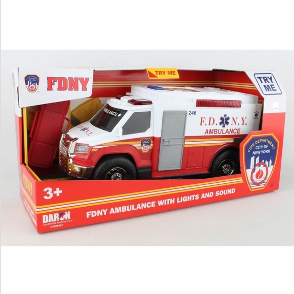 Daron Other - NIB FDNY Ambulance with Lights and Sound Truck